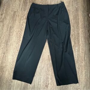 Talbots Classic fit stretch dress pants sz 16W black slacks straight leg bootcut